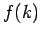 $f(k)$