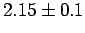 $2.15 \pm 0.1$