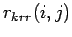 $r_{krr}(i,j)$